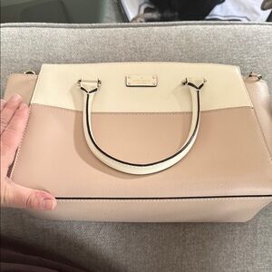Kate Spade Cream and light pink Satchel